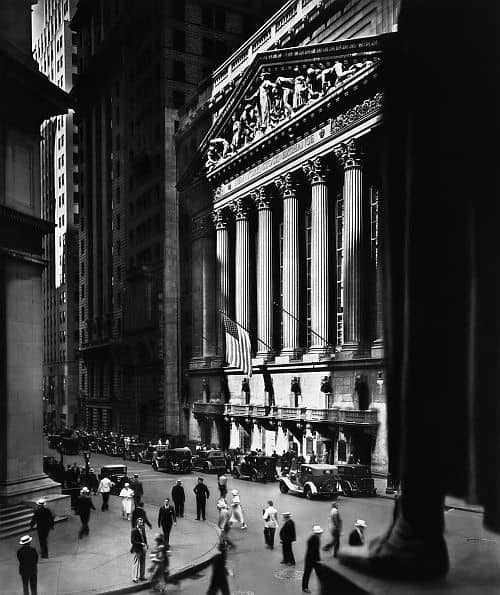 New York Stock Exchange by Berenice Abbott