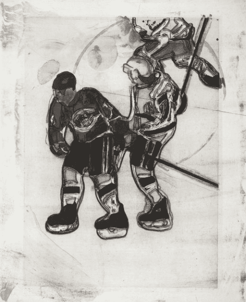 Subban and Nolan by Peter Doig