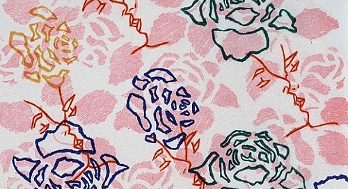 Pink Wallpaper by Ghada Amer
