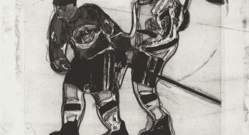 Subban and Nolan by Peter Doig