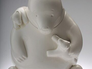 Mama Bear Cookie Jar by Tom Otterness